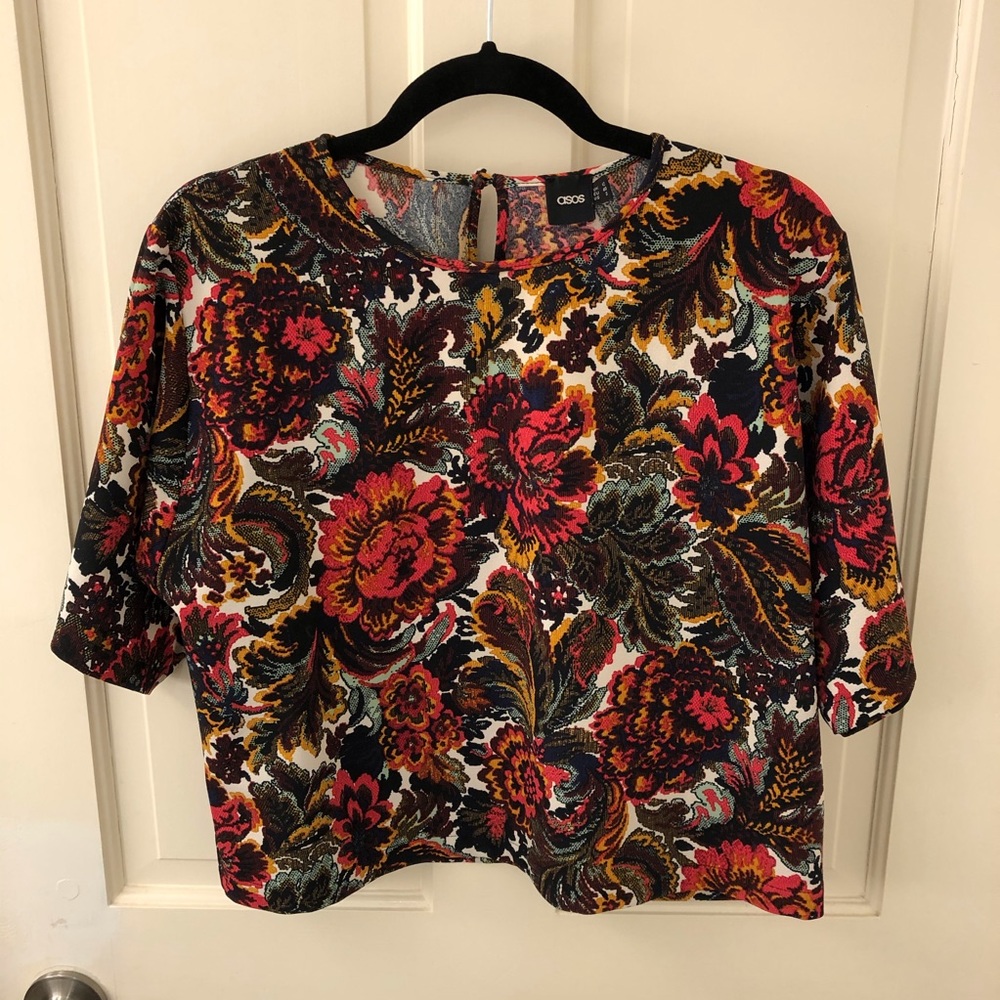 ASOS brand floral oversized top